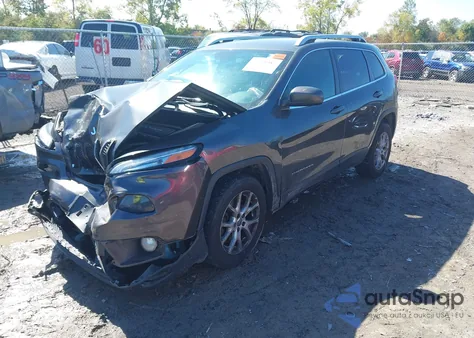 2015 Jeep Cherokee Latitude из США, поврежденный, VIN 1C4PJLCB2FW730735